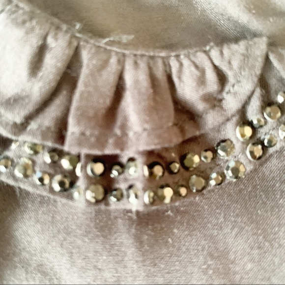 C de C New Viscose Black Beaded Peter Pan Collar Top NWT - Picture 4 of 15